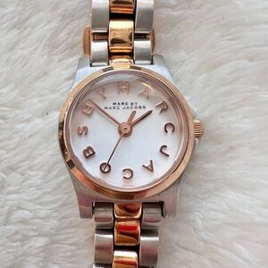 AUTH Marc by Marc Jacobs Rose Gold and Silver Watch